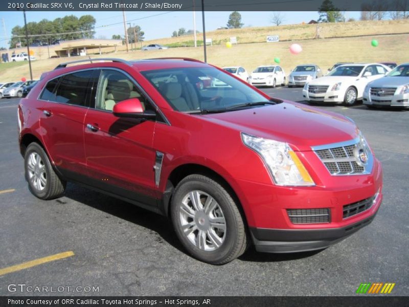 Crystal Red Tintcoat / Shale/Ebony 2010 Cadillac SRX V6