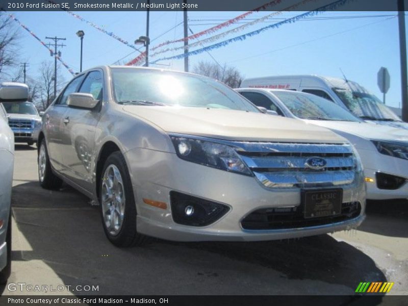 Smokestone Metallic / Medium Light Stone 2010 Ford Fusion SE