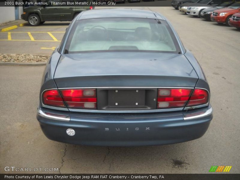 Titanium Blue Metallic / Medium Gray 2001 Buick Park Avenue
