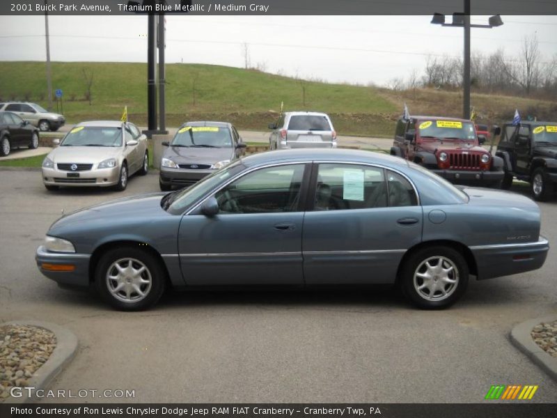 Titanium Blue Metallic / Medium Gray 2001 Buick Park Avenue