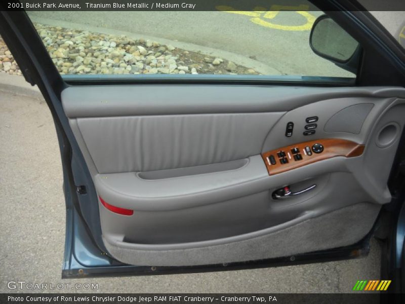 Titanium Blue Metallic / Medium Gray 2001 Buick Park Avenue