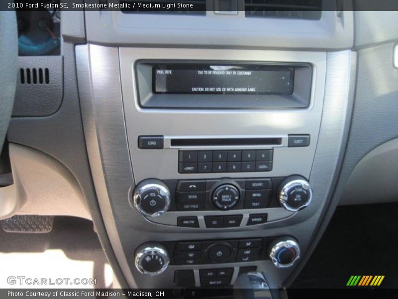 Smokestone Metallic / Medium Light Stone 2010 Ford Fusion SE