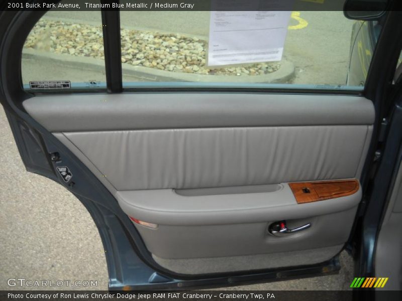 Titanium Blue Metallic / Medium Gray 2001 Buick Park Avenue