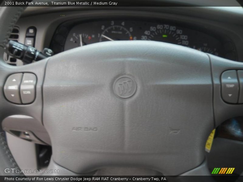 Titanium Blue Metallic / Medium Gray 2001 Buick Park Avenue