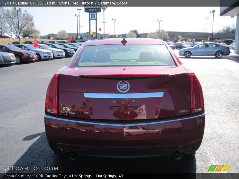 Crystal Red Tintcoat / Cashmere/Cocoa 2010 Cadillac CTS 3.6 Sedan