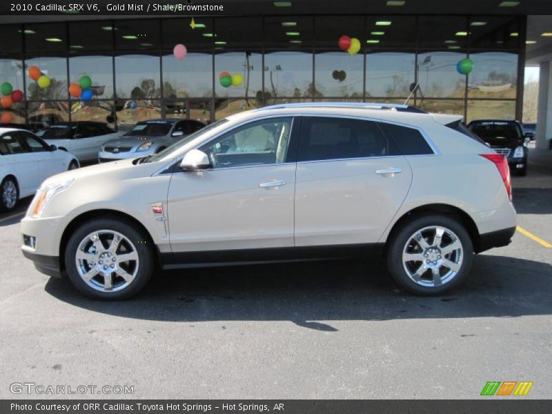 Gold Mist / Shale/Brownstone 2010 Cadillac SRX V6