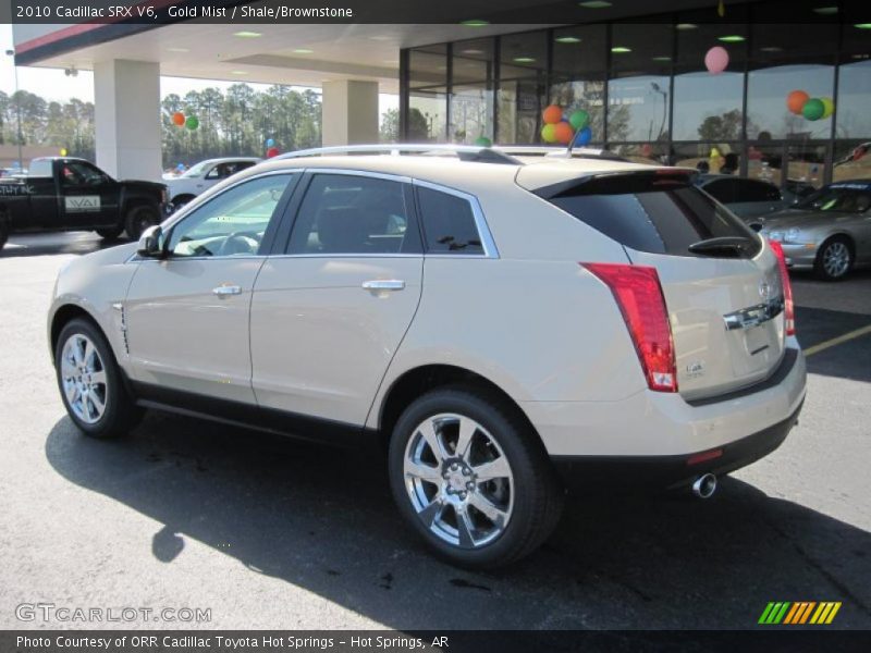 Gold Mist / Shale/Brownstone 2010 Cadillac SRX V6