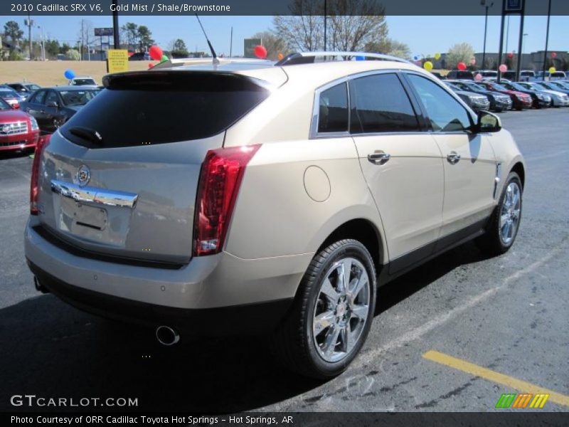 Gold Mist / Shale/Brownstone 2010 Cadillac SRX V6