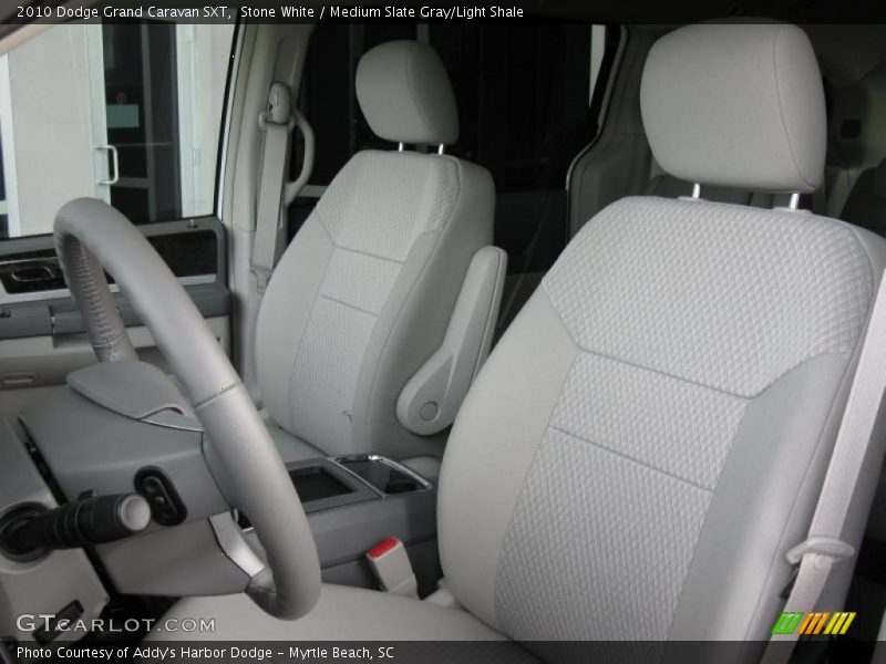 Stone White / Medium Slate Gray/Light Shale 2010 Dodge Grand Caravan SXT