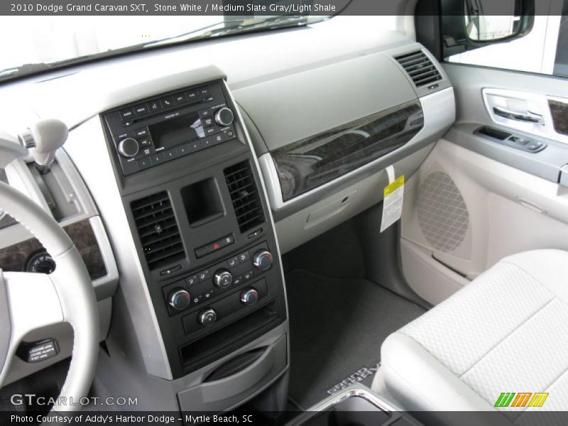 Stone White / Medium Slate Gray/Light Shale 2010 Dodge Grand Caravan SXT