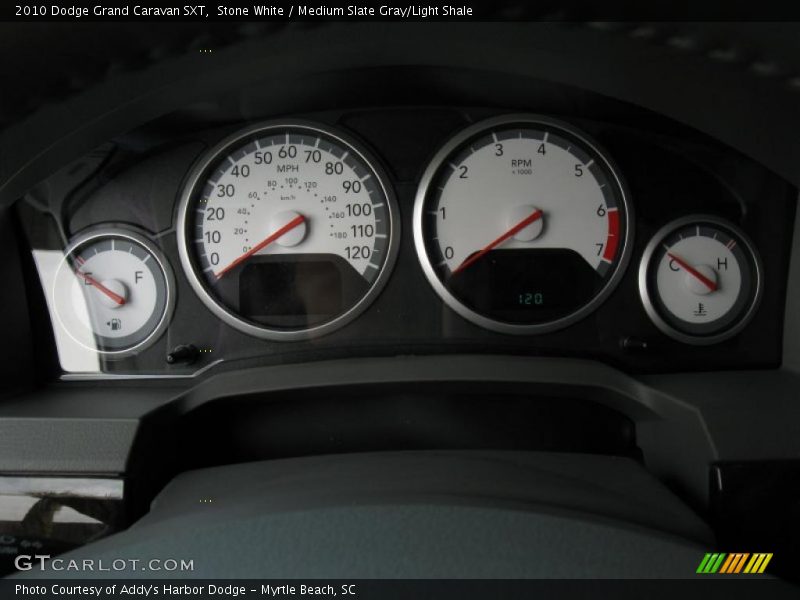 Stone White / Medium Slate Gray/Light Shale 2010 Dodge Grand Caravan SXT