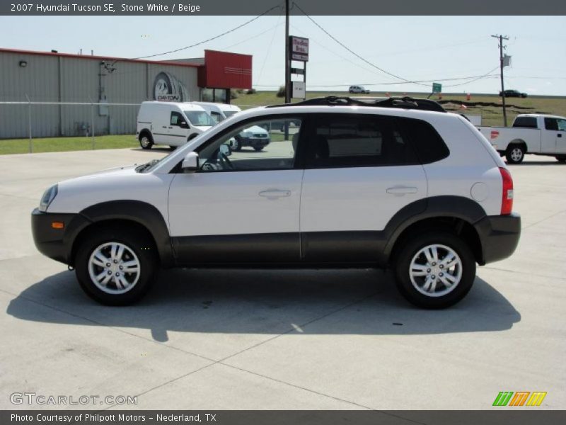 Stone White / Beige 2007 Hyundai Tucson SE