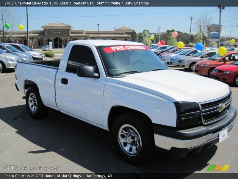 Summit White / Dark Charcoal 2007 Chevrolet Silverado 1500 Classic Regular Cab