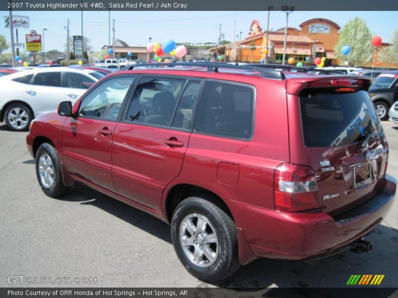 Salsa Red Pearl / Ash Gray 2007 Toyota Highlander V6 4WD