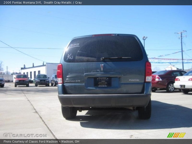 Stealth Gray Metallic / Gray 2006 Pontiac Montana SV6