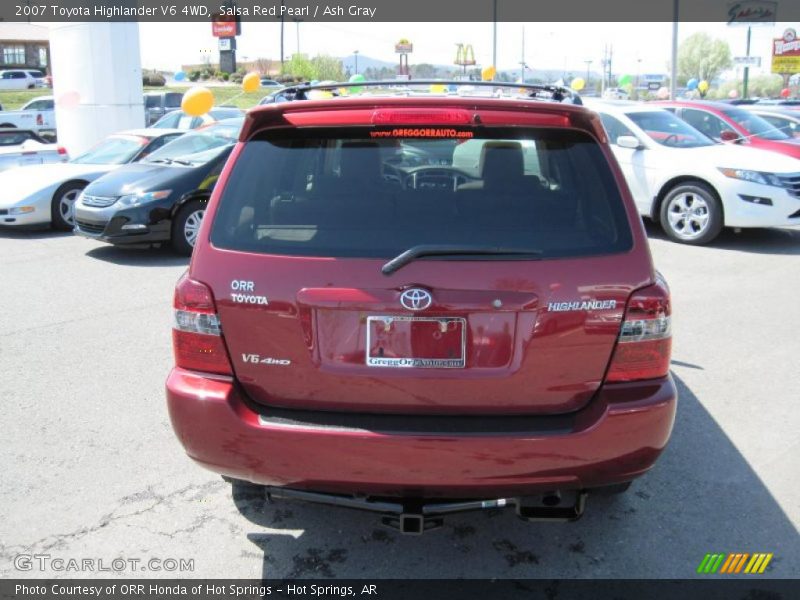 Salsa Red Pearl / Ash Gray 2007 Toyota Highlander V6 4WD