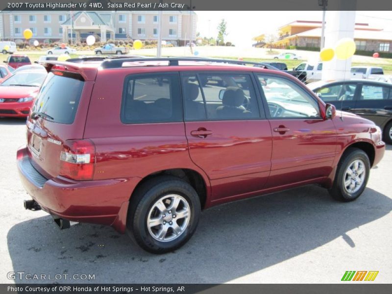 Salsa Red Pearl / Ash Gray 2007 Toyota Highlander V6 4WD