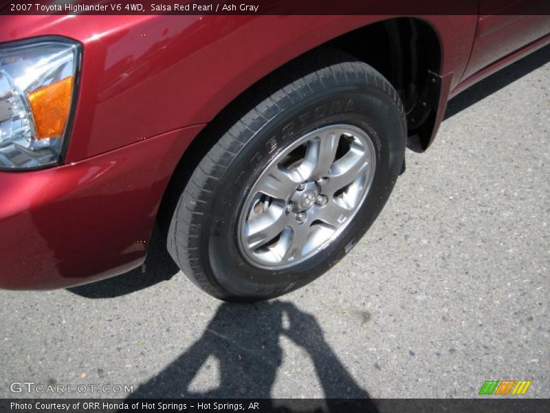 Salsa Red Pearl / Ash Gray 2007 Toyota Highlander V6 4WD