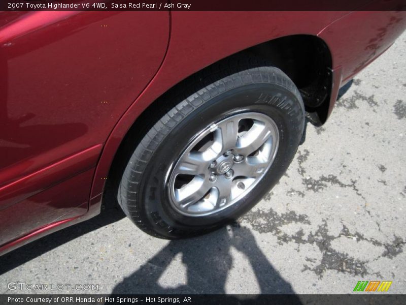 Salsa Red Pearl / Ash Gray 2007 Toyota Highlander V6 4WD