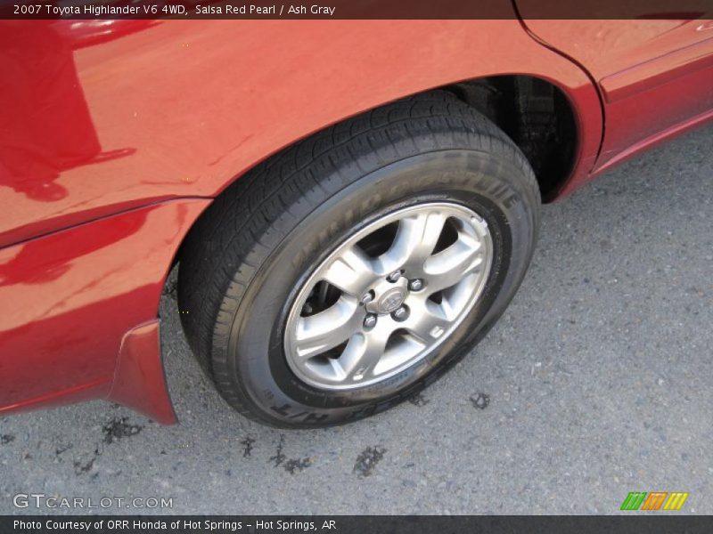 Salsa Red Pearl / Ash Gray 2007 Toyota Highlander V6 4WD