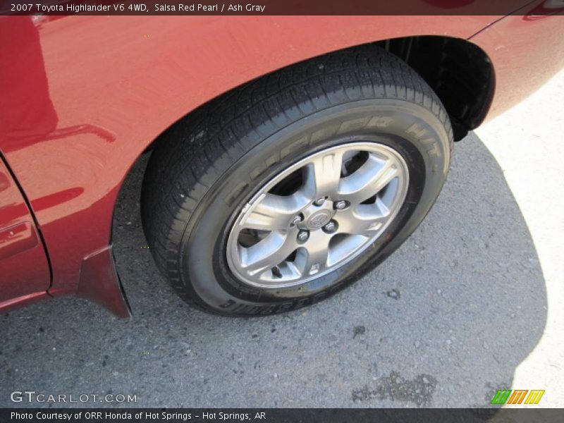 Salsa Red Pearl / Ash Gray 2007 Toyota Highlander V6 4WD