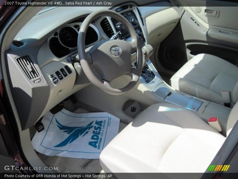 Salsa Red Pearl / Ash Gray 2007 Toyota Highlander V6 4WD