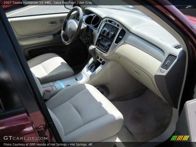Salsa Red Pearl / Ash Gray 2007 Toyota Highlander V6 4WD