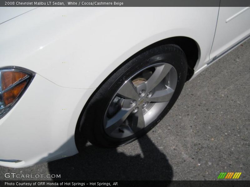 White / Cocoa/Cashmere Beige 2008 Chevrolet Malibu LT Sedan