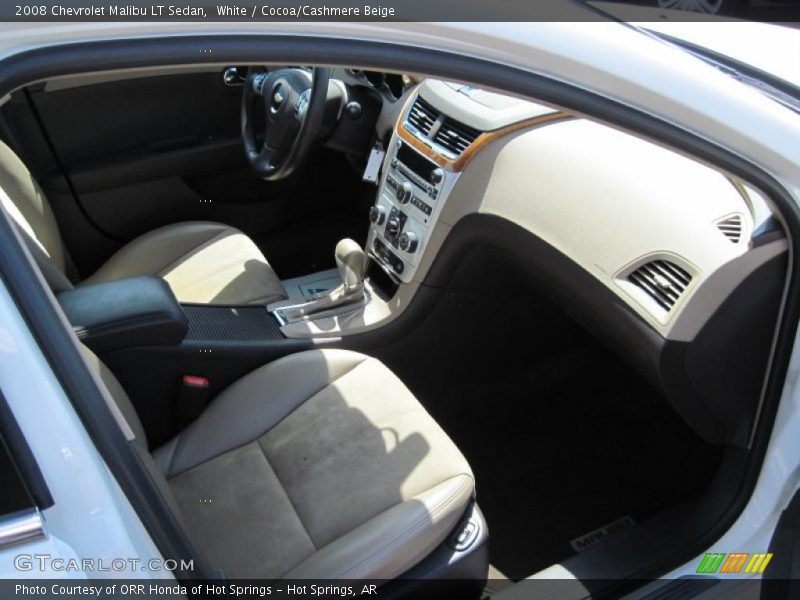 White / Cocoa/Cashmere Beige 2008 Chevrolet Malibu LT Sedan
