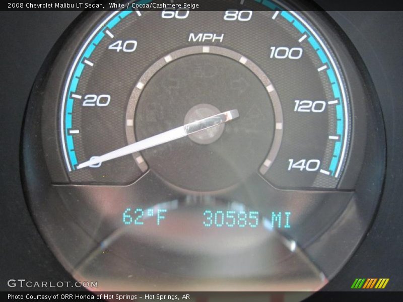 White / Cocoa/Cashmere Beige 2008 Chevrolet Malibu LT Sedan