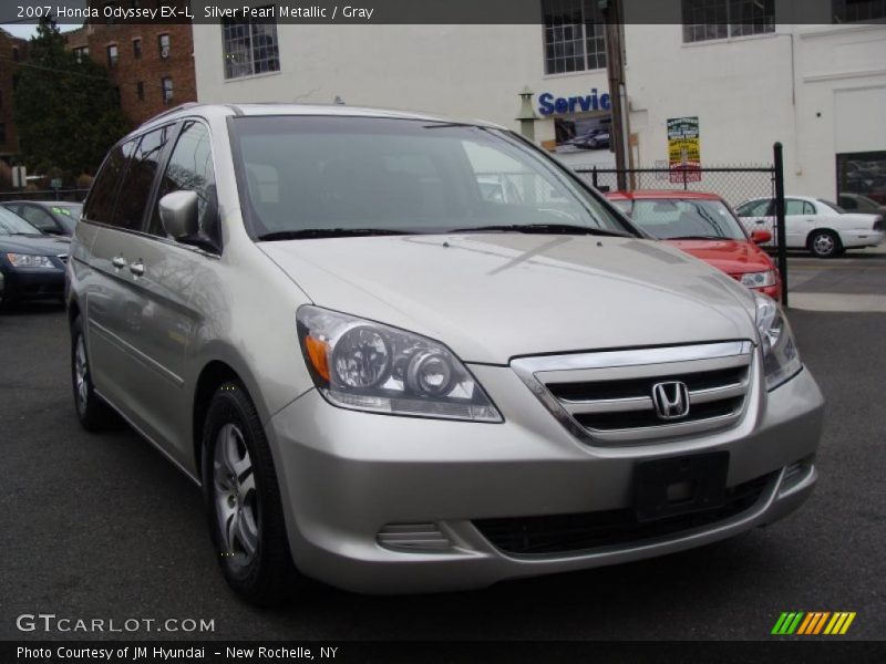 Silver Pearl Metallic / Gray 2007 Honda Odyssey EX-L