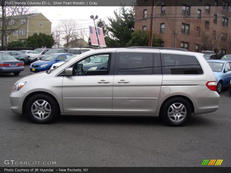 Silver Pearl Metallic / Gray 2007 Honda Odyssey EX-L