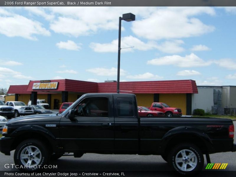 Black / Medium Dark Flint 2006 Ford Ranger Sport SuperCab