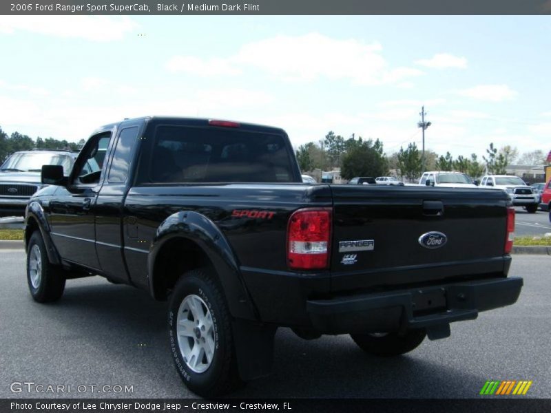 Black / Medium Dark Flint 2006 Ford Ranger Sport SuperCab