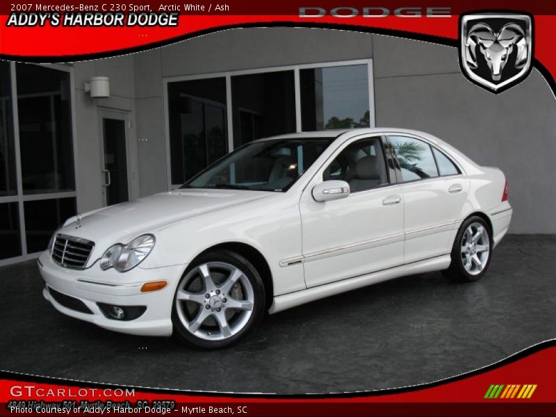 Arctic White / Ash 2007 Mercedes-Benz C 230 Sport