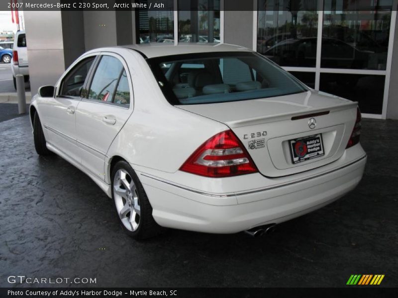 Arctic White / Ash 2007 Mercedes-Benz C 230 Sport