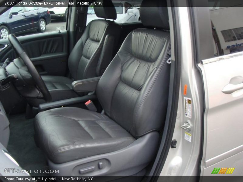 Silver Pearl Metallic / Gray 2007 Honda Odyssey EX-L