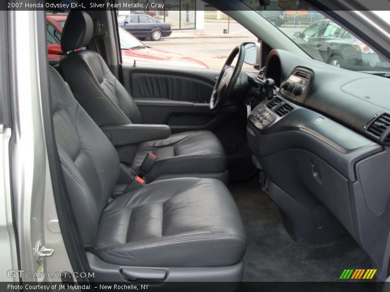 Silver Pearl Metallic / Gray 2007 Honda Odyssey EX-L