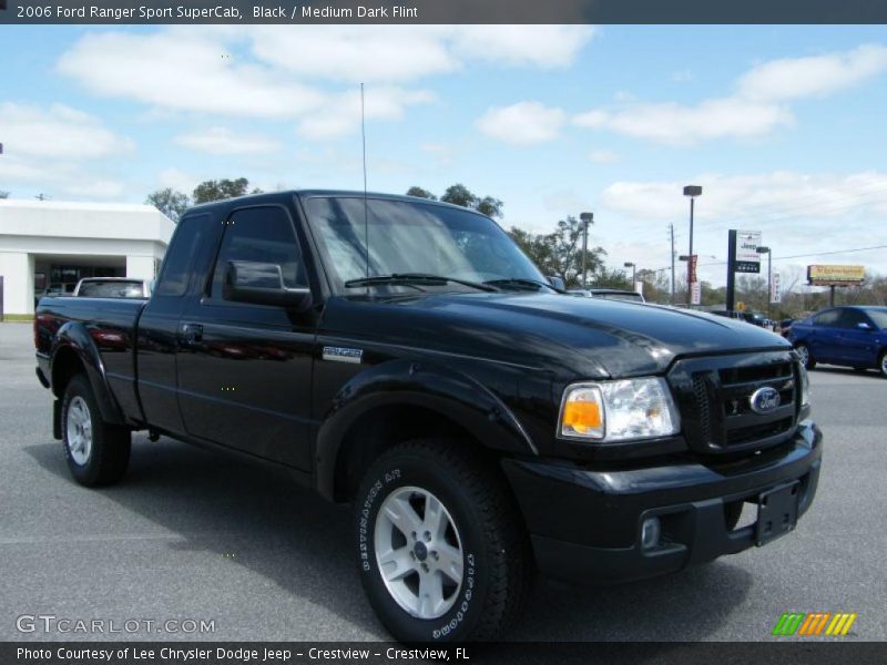 Black / Medium Dark Flint 2006 Ford Ranger Sport SuperCab