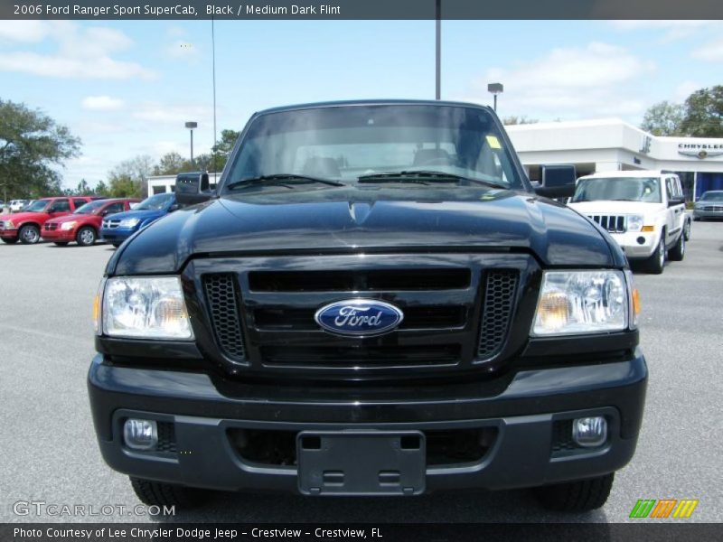 Black / Medium Dark Flint 2006 Ford Ranger Sport SuperCab