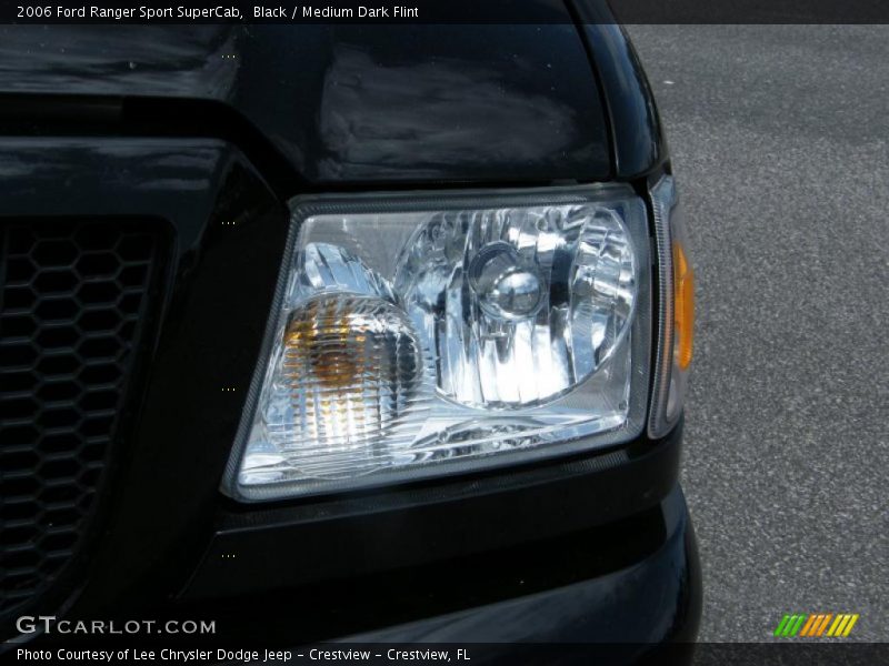 Black / Medium Dark Flint 2006 Ford Ranger Sport SuperCab