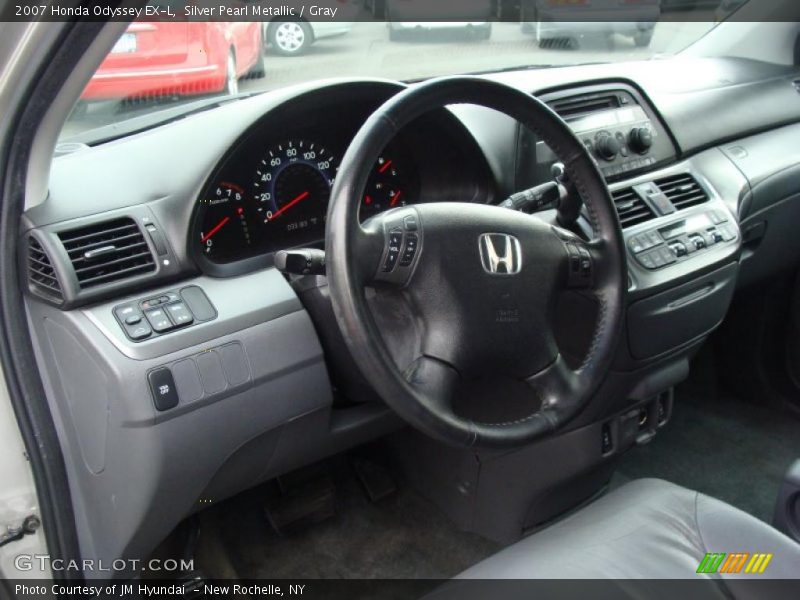 Silver Pearl Metallic / Gray 2007 Honda Odyssey EX-L