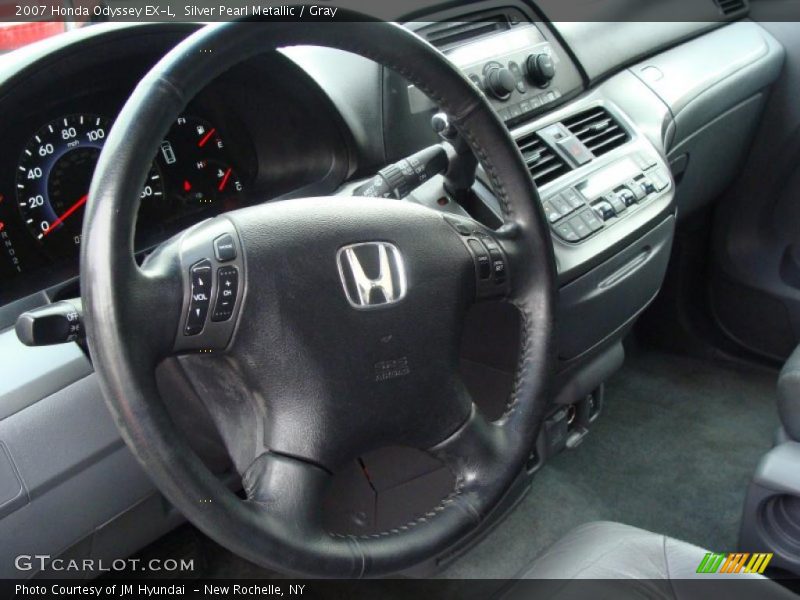 Silver Pearl Metallic / Gray 2007 Honda Odyssey EX-L