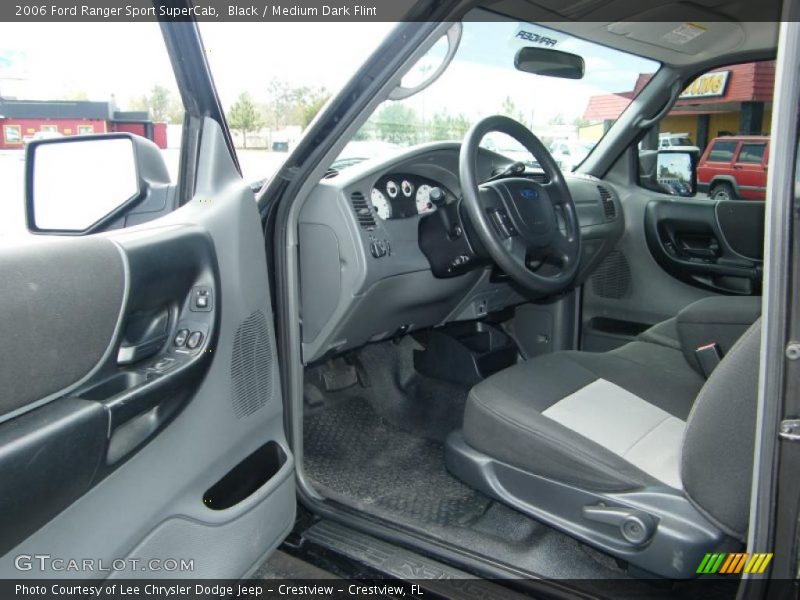 Black / Medium Dark Flint 2006 Ford Ranger Sport SuperCab