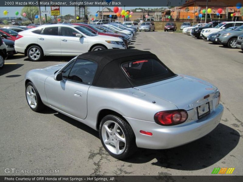 Sunlight Silver Metallic / Black 2003 Mazda MX-5 Miata Roadster