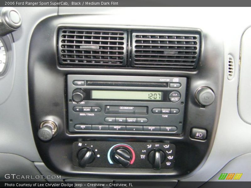 Black / Medium Dark Flint 2006 Ford Ranger Sport SuperCab