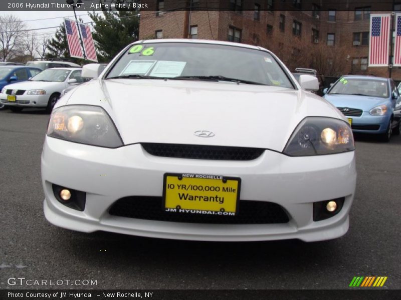 Alpine White / Black 2006 Hyundai Tiburon GT