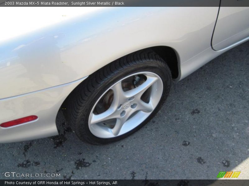 Sunlight Silver Metallic / Black 2003 Mazda MX-5 Miata Roadster