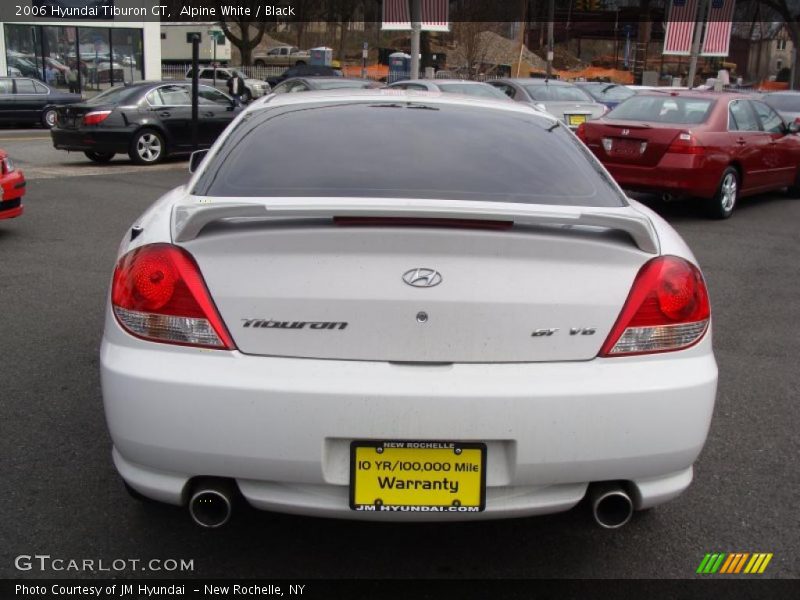 Alpine White / Black 2006 Hyundai Tiburon GT