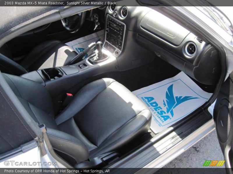 Sunlight Silver Metallic / Black 2003 Mazda MX-5 Miata Roadster